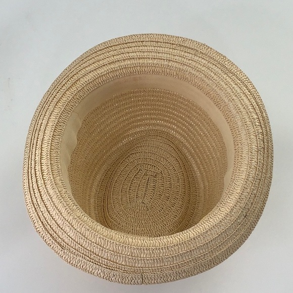 Scala Pronto Fedora Paper Hat with Yellow Band Unisex Size OS EUC - Picture 7 of 16